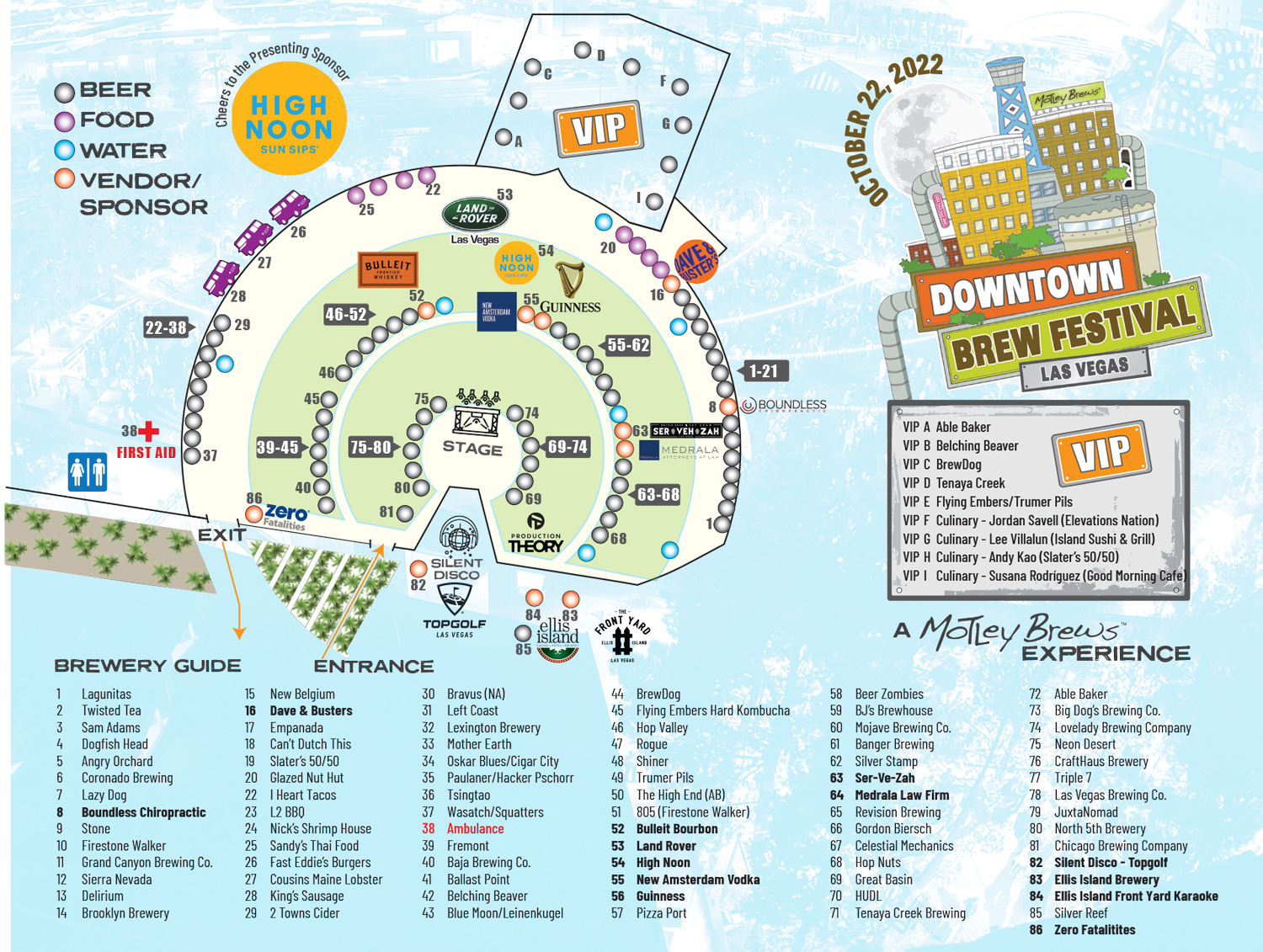 2021 Downtown Brew Festival Map