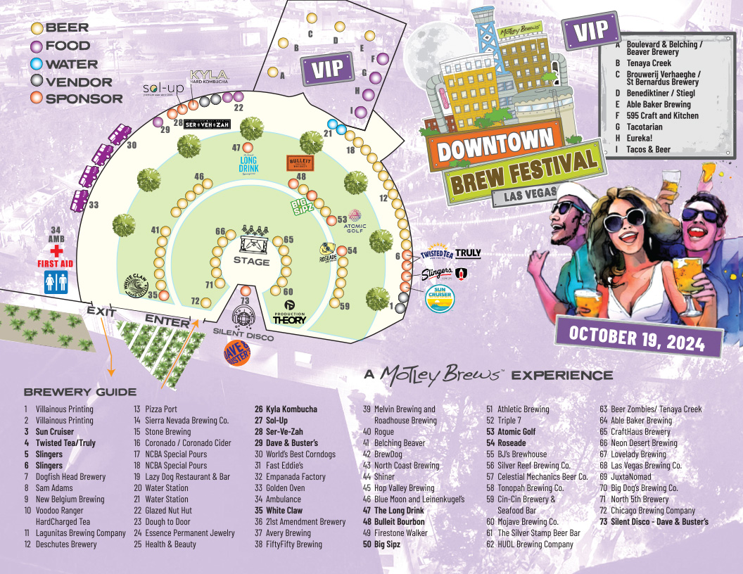 2021 Downtown Brew Festival Map